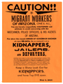 Caution Migrant Workers Poster