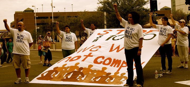 6 arrested outside courthouse